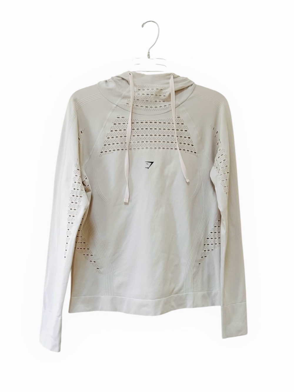 Gymshark Energy Seamless Hoodie Cream Off White Size S